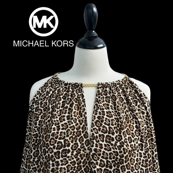 MICHAEL KORS (NWOT) COLD SHOULDER TOP, WITH CHAIN SIZE L - Picture 12 of 12